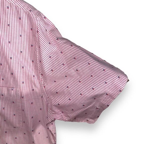 Brooks Brothers Red & White Striped Regent S/S Oxford Shirt L - Picture 5 of 8